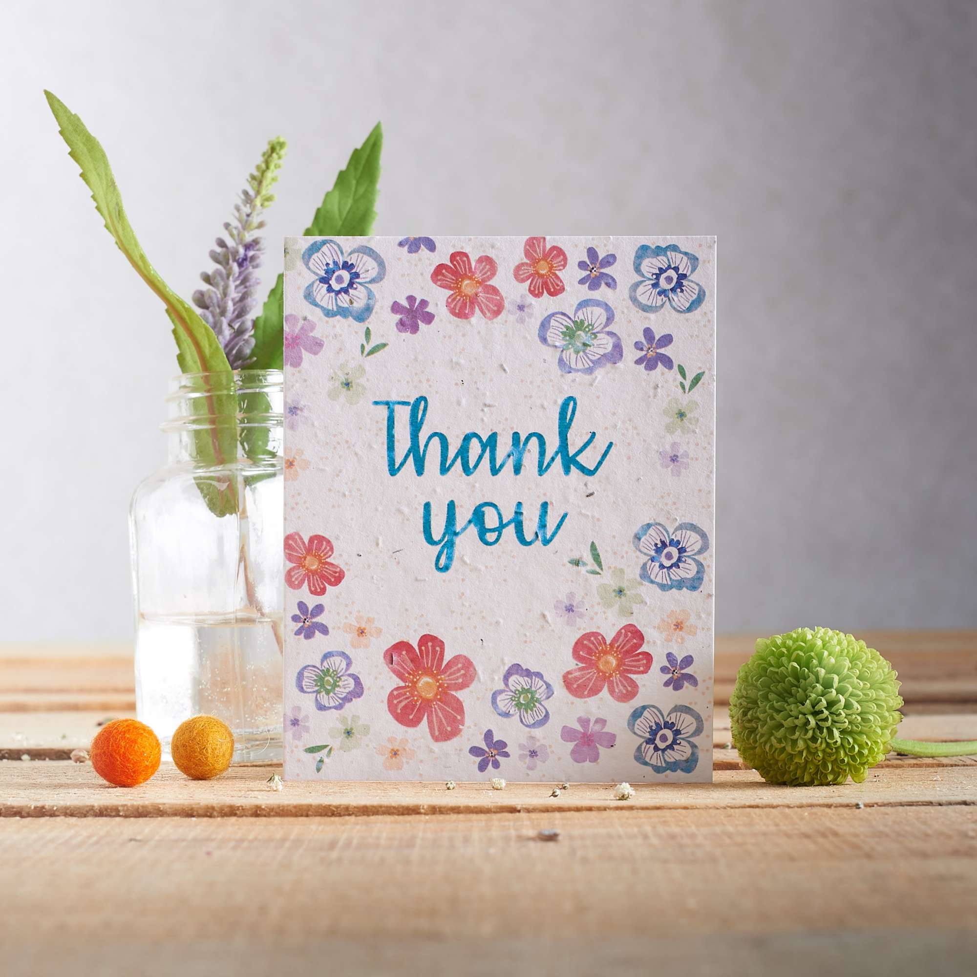 Thank you blues and purples - Eco friendly greetings cards | Hannah ...